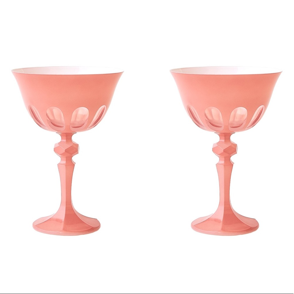 Sir|Madam Rialto coupe glasses in salmon